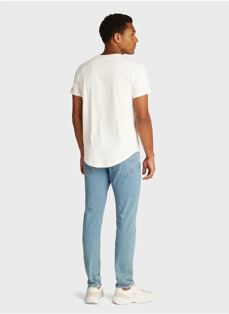 Calvin Klein Jeans Logo Print Crew Neck T-Shirt