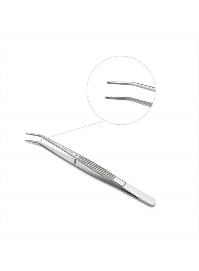 Rolybag Stainless Steel Tweezers, with Curved Serrated Tip Multipurpose Tweezers Sewing Machine Tweezers Forceps for Craft Repairing (5PCS) - Image 5
