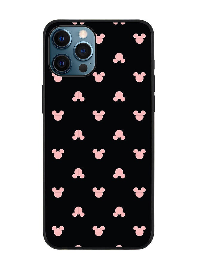 Stylizedd Rugged Black edge case for Apple iPhone 12 Pro Slim fit Soft Case Flexible Rubber Edges Anti Drop TPU Gel Thin Cover - Mickey Print - Image 1