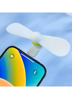 CMGTYYD 4 Pack Mini Cell Phone Fan, 2 in 1 Portable Cellphone Fan Pocket Fan Travel Fans Fast Cooling for Summer Outdoor, for Smartphone Tablet with Micro USB and Type C Interfaces  - Image 2