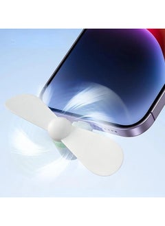 CMGTYYD 4 Pack Mini Cell Phone Fan, 2 in 1 Portable Cellphone Fan Pocket Fan Travel Fans Fast Cooling for Summer Outdoor, for Smartphone Tablet with Micro USB and Type C Interfaces  - Image 3