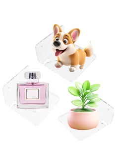 ZVEV 1 PCS Acrylic Floating Wall Shelves for Security Cameras, Baby Monitors and Speakers, Clear No Drill Small Wall Ledges with Cable Clips and Strong Tapes,Easy to Install  - Image 5
