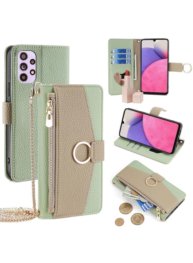 S-TOP Case For Samsung Galaxy A33 5G Crossbody Litchi Texture Leather Phone Case - Image 1
