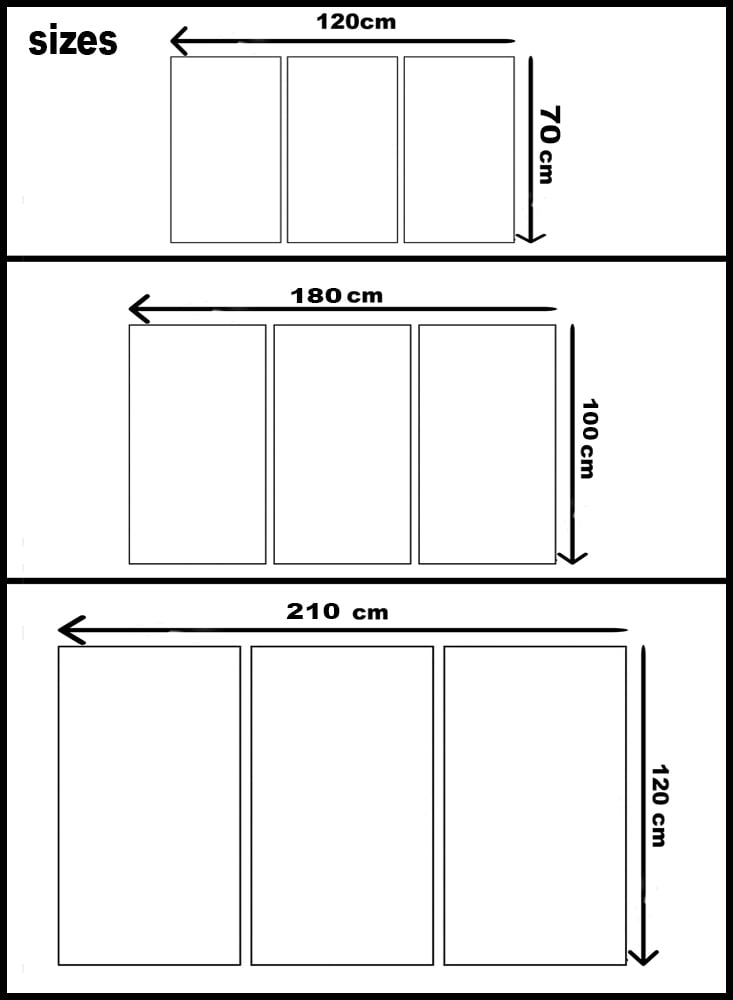 Decorative Wall Art: Whatever blessings you have are from God - 24145 - divided into three pieces - Image 3