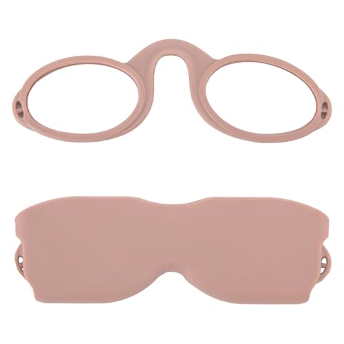 REAVEE Ultra Slim Armless Reading Glasses for Men Women Small and Flat Readers Compact Pocket Size with Stickon Case HolderPink 15 - Image 5