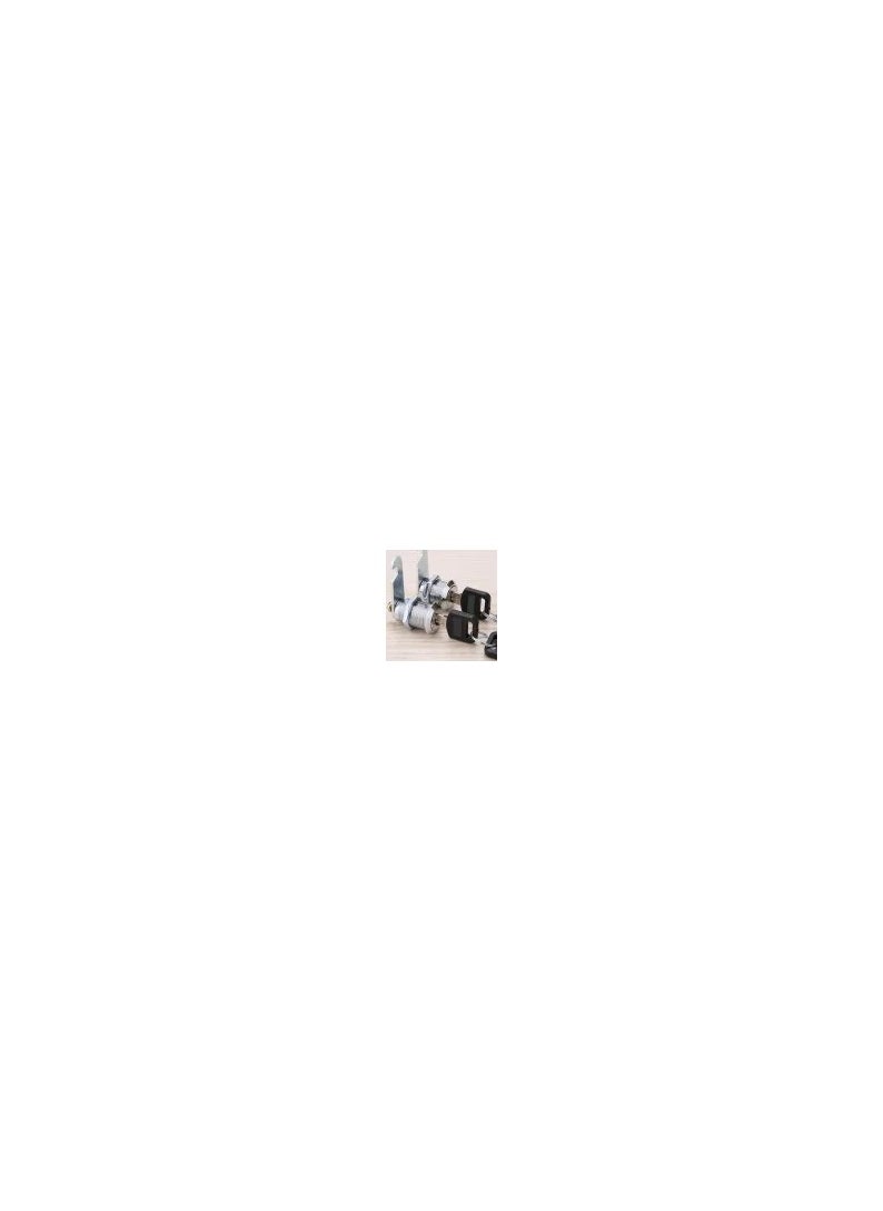 2 locks with 4 keys for locking drawers cupboards cabinets and boxes (20 mm lock)  - Image 2