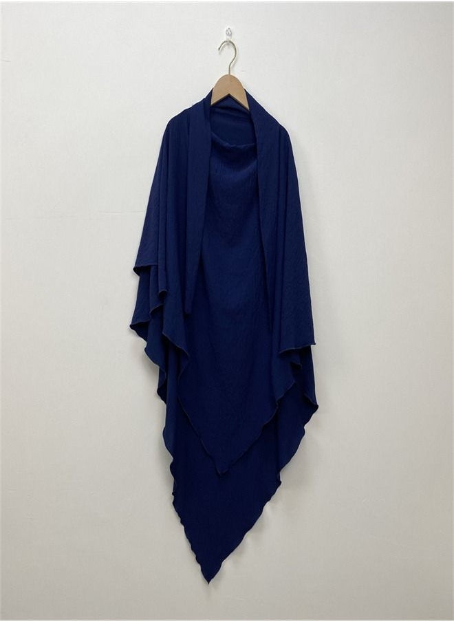 Loquat - Simple And Fashionable Solid Color Scarf Royal Blue - Image 1