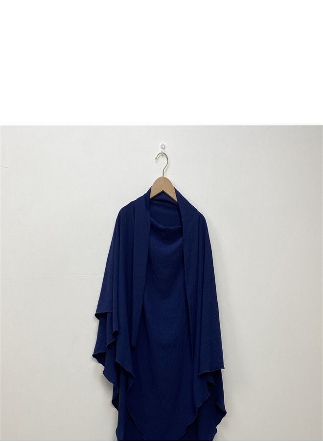 Loquat - Simple And Fashionable Solid Color Scarf Royal Blue - Image 1