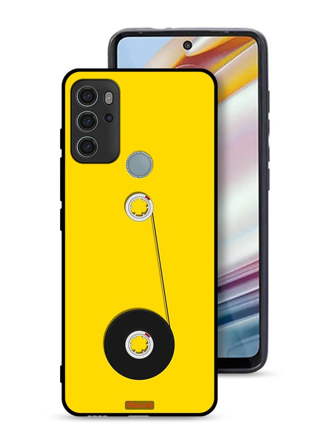 Tolwak Motorola Moto G60S Protective Case Cover Cassette Wheel Art - Image 1
