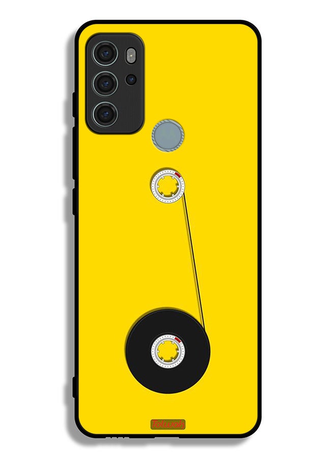 Tolwak Motorola Moto G60S Protective Case Cover Cassette Wheel Art - Image 2