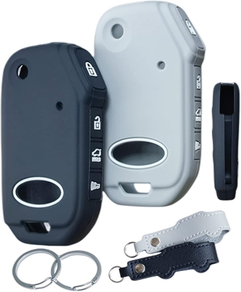 RUNZUIE Silicone Key Fob Cover for Kia Models - Image 1