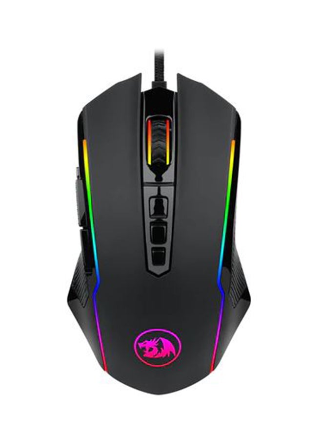 Redragon M910 Ranger RGB Gaming Mouse with Optical Sensor 12400 DPI, Comfortable Grip, 9 Programmable Buttons , Black - Image 1