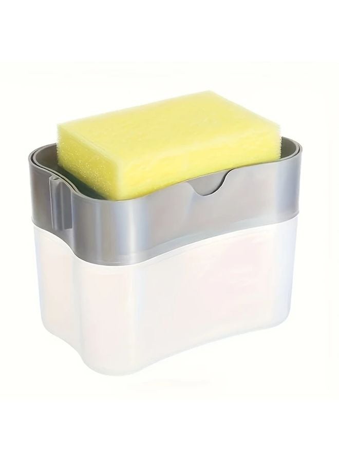 موزع الصابون الأوتوماتيكي الرمادي لغسيل الصحون والتنظيف في المطبخ - Image 1