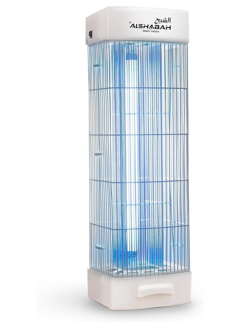 الشبح قاتل الحشرات الطائرة - جهاز قوي يعمل بالأشعة فوق البنفسجية بقوة 25 واط، مزود بصدمة كهربائية 220-240 فولت للاستخدام الداخلي والخارجي - مثالي للمنازل والمكاتب والتخييم وغيرها - Image 1