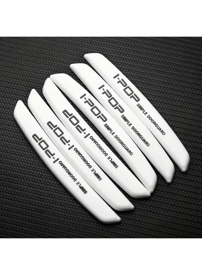 Black 6pcs Car Door Edge Protector Guards Scratch Protection Trim Molding - Image 3