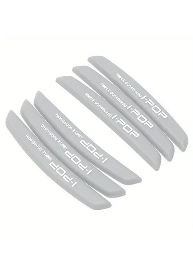 Black 6pcs Car Door Edge Protector Guards Scratch Protection Trim Molding - Image 2