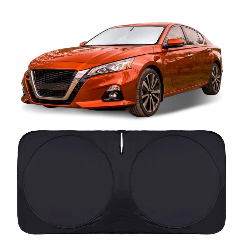 INSAUTO for Altima 2024 Windshield Sun Shade Sunshade for Nissan Altima Sedan 20192022 2023 Windshield Cover Front Window Sun Shield Foldable Sun Visor Protector UV Heat Protection Car Accessories