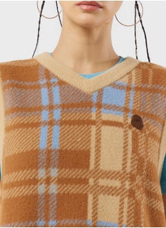 FINGERCROXX Checked Sweater Vest  - Image 3