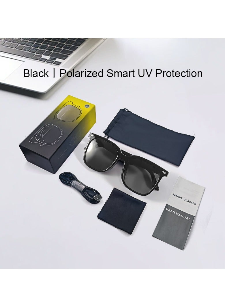 general Smart Sunglasses Bluetooth Headphones Bilateral Stereo Sound Hands-Free Calling Music Audio Mic Sunglasses High-Efficiency Sunscreen, UV400 Protection - Image 4