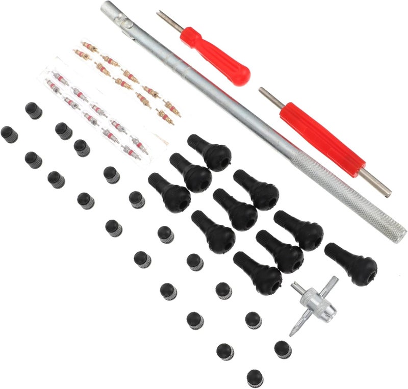 ULTECHNOVO 1Set Tire Valve Core Removal Tool Set Durable Tire Repair Kit for Trucks Bikes and Off Road Vehicles Efficient Installation and Removal of Air Valve Stems - Image 1