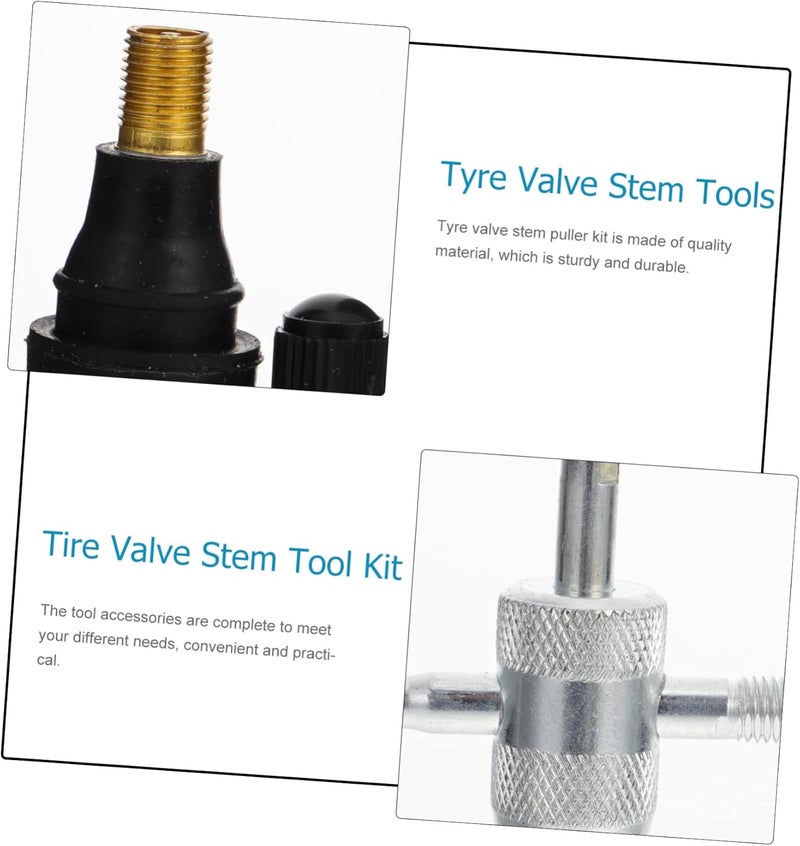 ULTECHNOVO 1Set Tire Valve Core Removal Tool Set Durable Tire Repair Kit for Trucks Bikes and Off Road Vehicles Efficient Installation and Removal of Air Valve Stems - Image 5