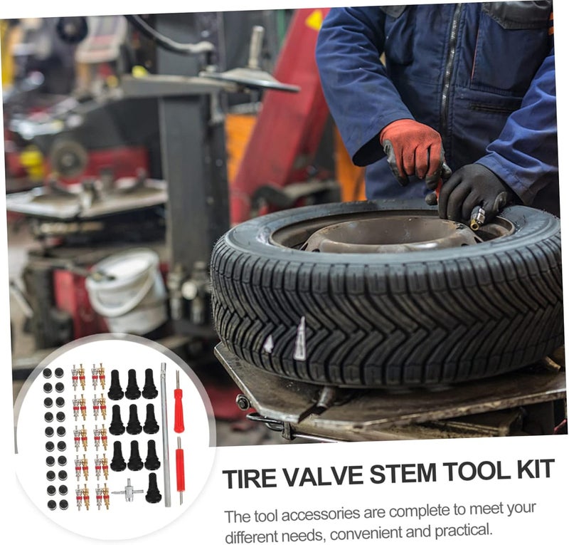 ULTECHNOVO 1Set Tire Valve Core Removal Tool Set Durable Tire Repair Kit for Trucks Bikes and Off Road Vehicles Efficient Installation and Removal of Air Valve Stems - Image 3