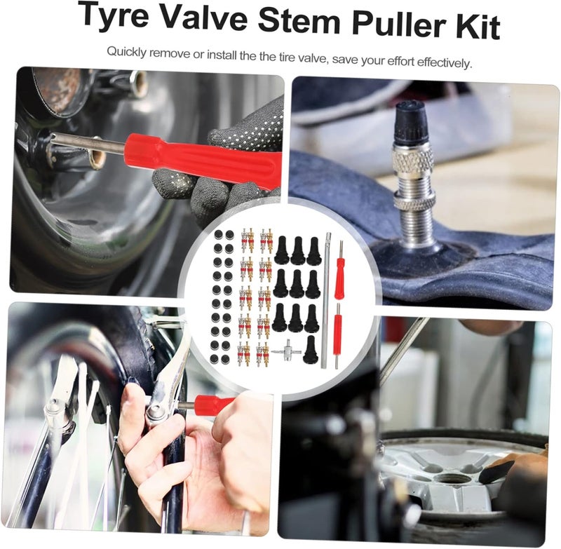 ULTECHNOVO 1Set Tire Valve Core Removal Tool Set Durable Tire Repair Kit for Trucks Bikes and Off Road Vehicles Efficient Installation and Removal of Air Valve Stems - Image 4