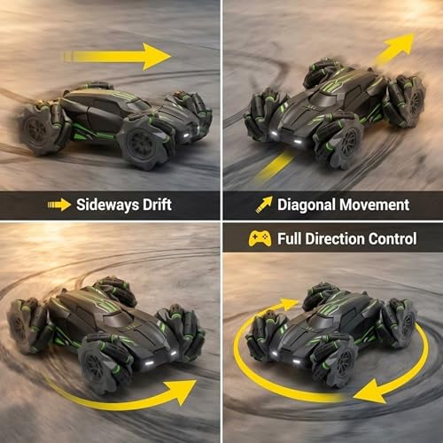 Camin rc car 4x4 Remote Control Extreme Drift Stunt Car for Boys & Girls | 360 Degree Drift, Remote Control car Toy High Speed rc Drifting car Toys for Boys 7-14 Years Birthday Gift Under 1000 - Image 5