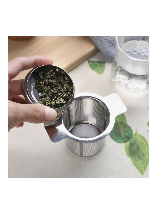 Loquat Stainless Steel Tea Infuser Basket Silver 5x6centimeter  - Image 4