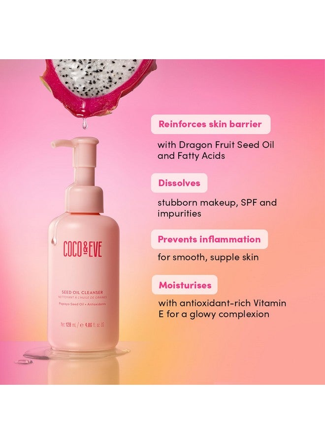 COCO & EVE Seed Oil Cleanser. Gentle Makeup Remover Cleansing Oil To Dissolve Spf Impurities. Antioxidants Vitamin E For Glowy Skin (4.06 Fl Oz)  - Image 4