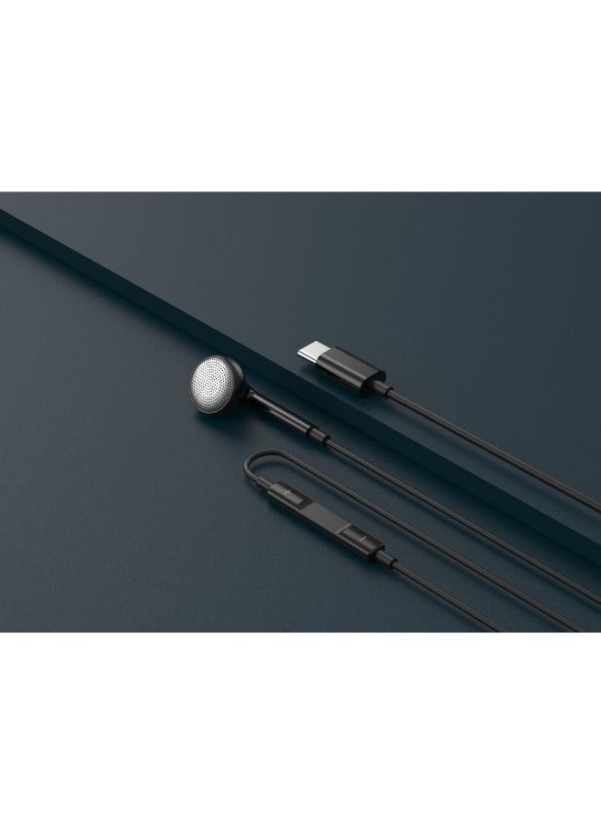 IQ TOUCH IQ TOUCH SOLO S9M USB-C Wired Mono In-Ear Earphone | Ergonomic Fit, HQ Microphone, Shocking Bass, DAC Decoder, 1.2M Cable – For USB-C Devices  - Image 2