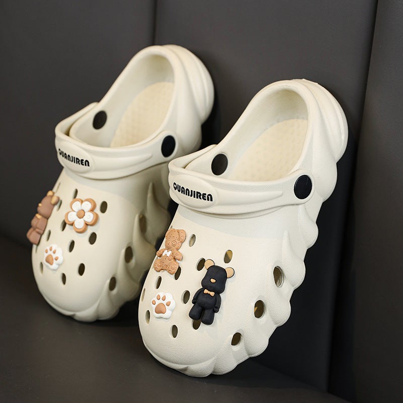 Children'S Sandals Girls Cute Cartoon Non-Slip Indoor Home Slippers Students Junior High School Cave Shoes Boys Toe Slippers - Image 5