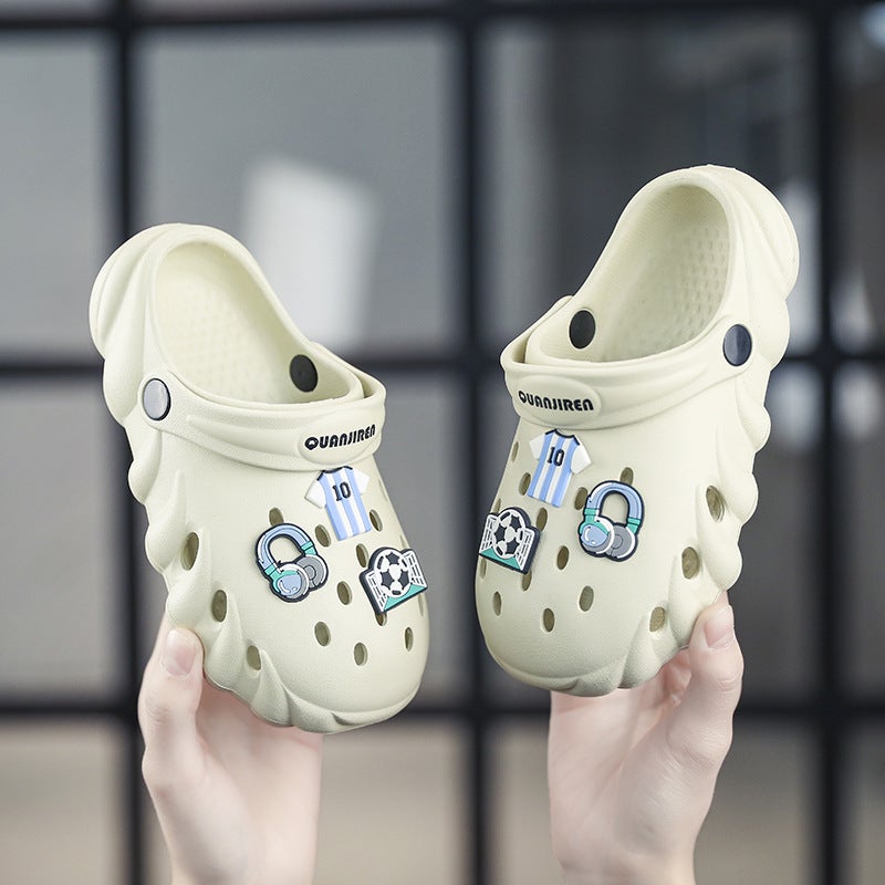 Children'S Sandals Girls Cute Cartoon Non-Slip Indoor Home Slippers Students Junior High School Cave Shoes Boys Toe Slippers - Image 4