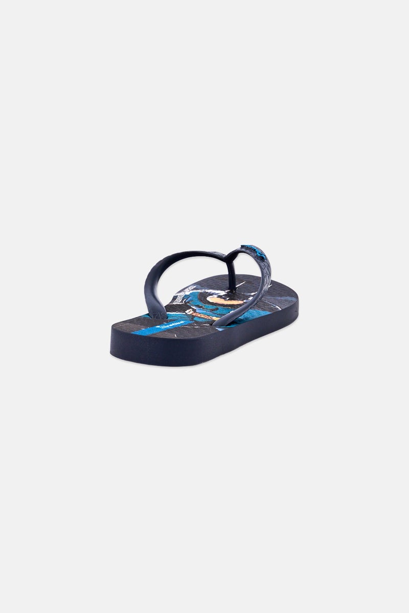 Ipanema Kids Boy Super Pets Graphic Slip On Slippers, Dark Grey - Image 3