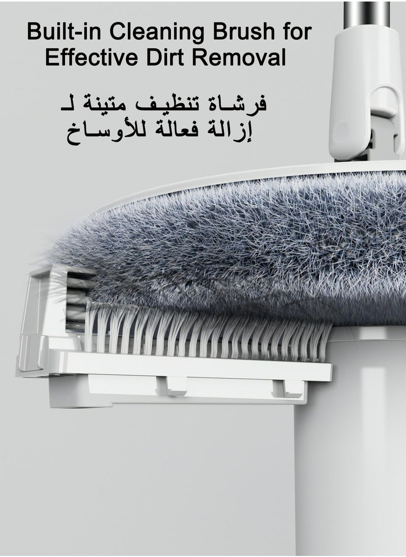 Foldable Spin Mop for Cleaning Floor and Corner, 4 Pcs Pads, Save Water Design Mop Bucket Set with Separation Dirty and Clean Water System, 360° Rotating Mop and Stainless Steel Mop Bar - pzsku/ZAF2BC00FD141C3559489Z/45/_/1727246188/96ead67b-6c4c-4daa-b4db-6e9cf875b296