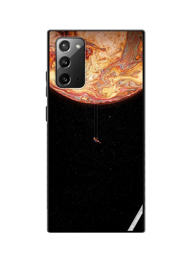 VR CREATIVE Protective Case Cover For Samsung Galaxy Note20 5G Black Galaxy Design Multicolour - Image 1