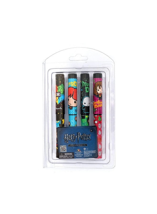 Harry Potter 4 Pack Ball Pen Set A Multicolor 1 Includes 4 Pens In A Plastic Clamshell Packaging