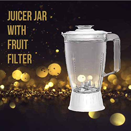 Havells Havells Acrylonitrile Butadiene Styrene Stilus Juicer Mixer Grinder 500W With 3 Jar Grey White 500 Watts  - Image 5