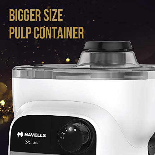 Havells Havells Acrylonitrile Butadiene Styrene Stilus Juicer Mixer Grinder 500W With 3 Jar Grey White 500 Watts  - Image 4