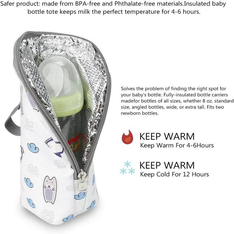 Excefore Insulated Bag, Portable Breastmilk Storage Tote, Milk Bottle Warmer for Breastmilk or Formula, Travel and Outdoor Activities - Image 4