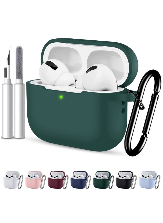 أنيوغرو حافظة سيليكون Anyong Airpods Pro 2، غطاء واقي ناعم مع قلم تنظيف، مقاوم للخدش والانزلاق، مصباح LED أمامي مرئي لأجهزة Apple Airpods Pro 2 Generation (2022) - Image 1