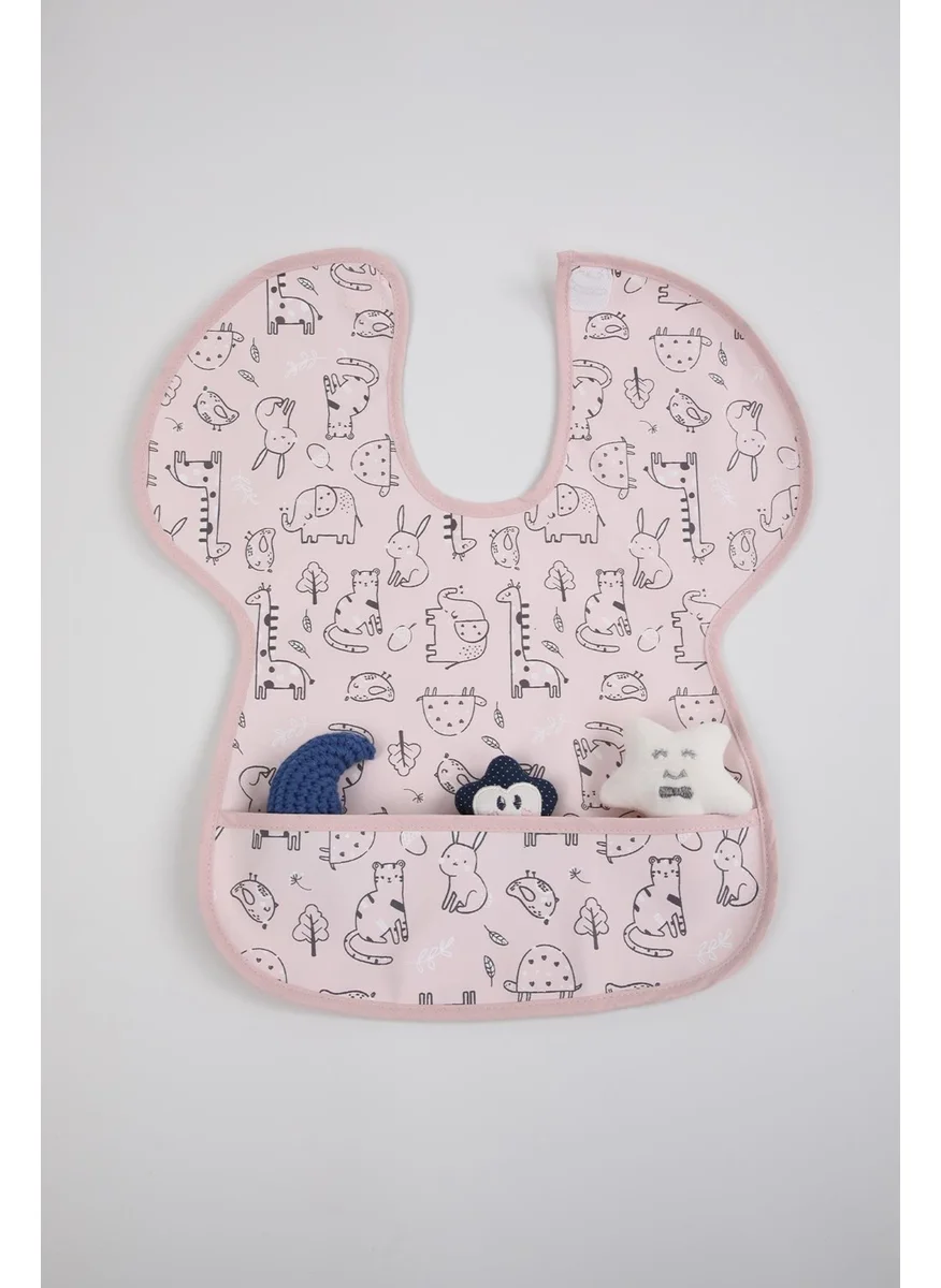 Baby Hola Babyhola 0-6 Years Old Large Size BLW Baby Bib Activity Bib with Waterproof Pocket 1000