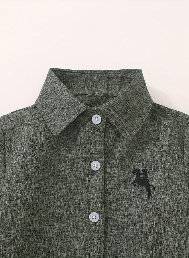 تايك تو قميص أولادي طويل الأكمام مخطط - Image 3