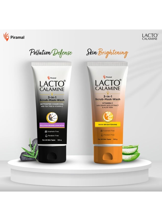 لاكتو كلامين لاكتو كالامين 3 في 1 مقشر للوجه - قناع - غسول للوقاية من التلوث - Image 2