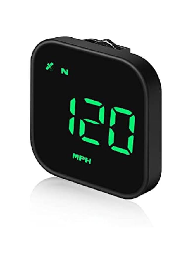 أنكوفو ويي عداد سرعة جي 4 اس رقمي جي بي اس، شاشة عرض امامية جديدة للسيارة مع سرعة رقمية بالميل في الساعة والكيلو في الساعة، عالمي للسيارات والشاحنات والسيارات الكهربائية الهجينة (G4S-اخضر) - Image 1