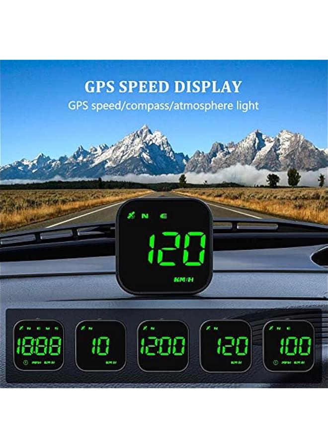 أنكوفو ويي عداد سرعة جي 4 اس رقمي جي بي اس، شاشة عرض امامية جديدة للسيارة مع سرعة رقمية بالميل في الساعة والكيلو في الساعة، عالمي للسيارات والشاحنات والسيارات الكهربائية الهجينة (G4S-اخضر) - Image 2