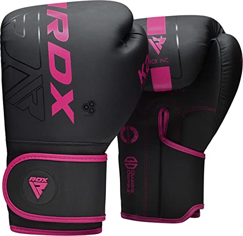 RDX Boxing Gloves, Pro Training Sparring, Maya Hide Leather, Muay Thai MMA Kickboxing, Men Women Adult, Heavy Punching Bag Focus Mitts Pads Workout, Ventilated Palm, Multi Layered, 8 10 12 14 16 18 Oz - Image 1