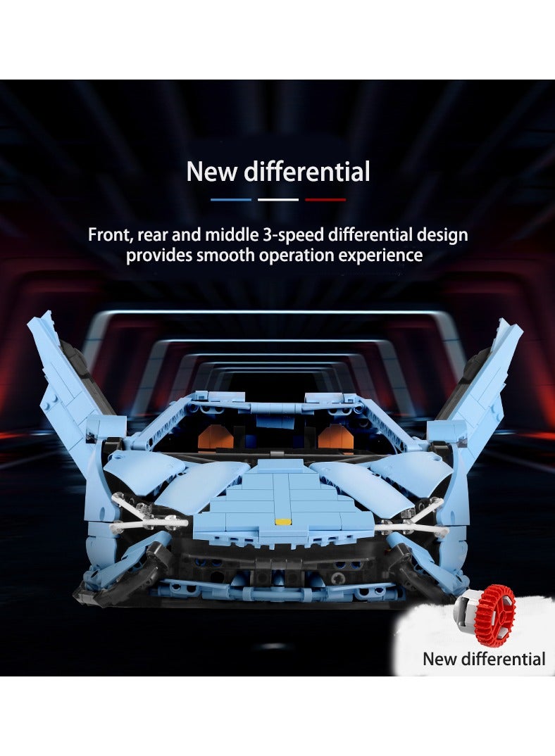 mould king toy car，Speed Champion  Sports Car Building Kit, 3819PCS sports car building block model set, Children's toys，Automobile toys building Model, Gifts for adults, boys and girls, Display and collection model, 13056S  - Image 3