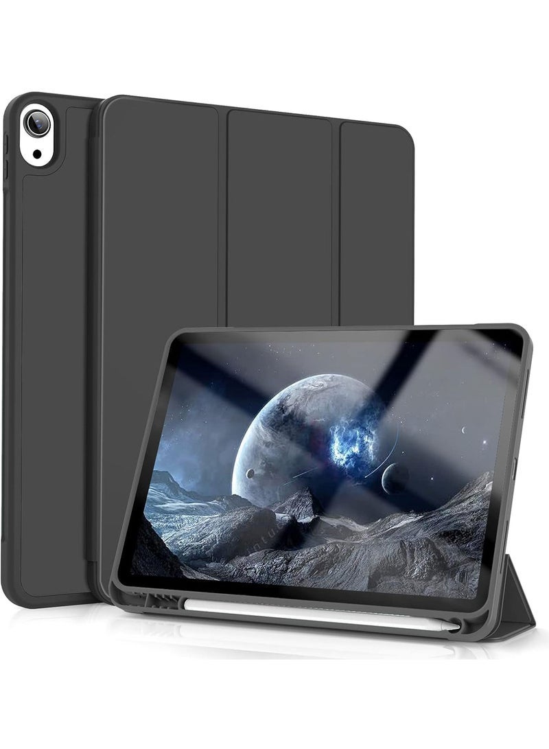 Captaintech Case for iPad Air 6th 11-Inch M2 (2024), iPad Air 5/4 (2022/2020 5th/4th Generation 10.9-Inch) with Pencil Holder, Slim Tablet Cover with Soft TPU Back, Auto Wake/Sleep - Image 1