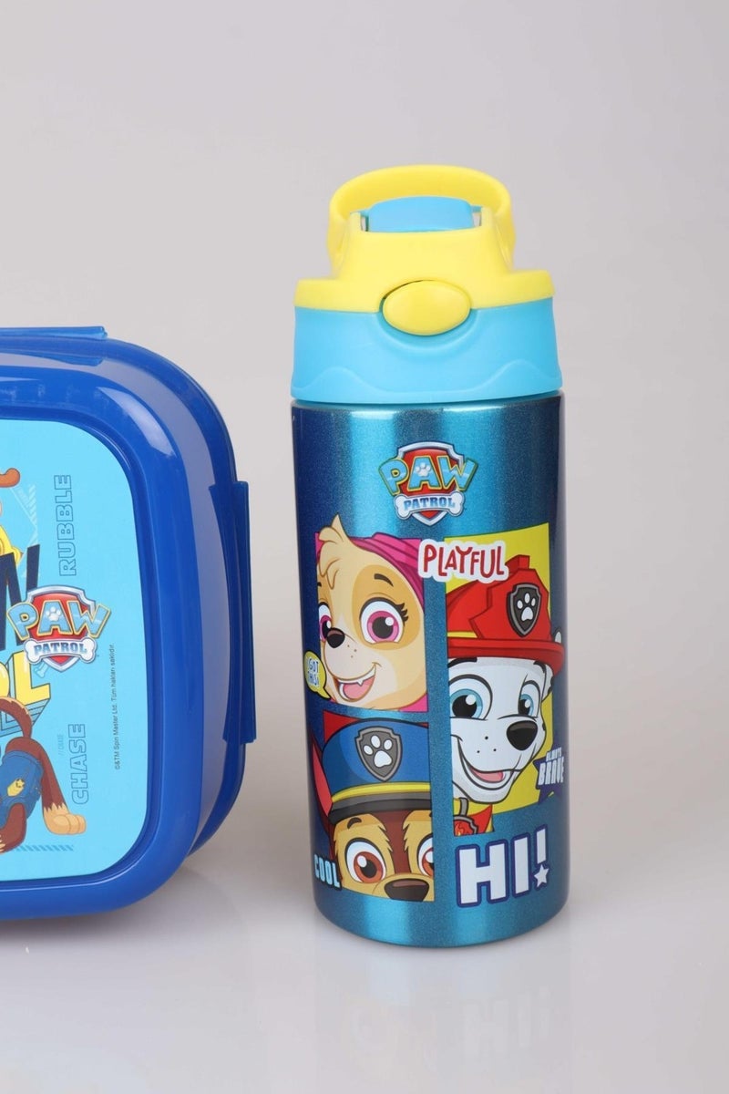 PAW PATROL Dekomus Licensed Steel Water Bottle 500 ml and Double Layer Lunch Box Set - Image 2